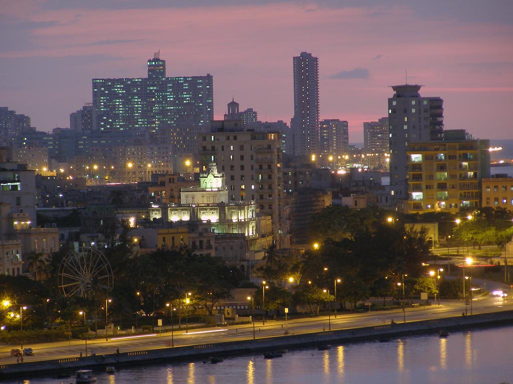 skyline havana at night