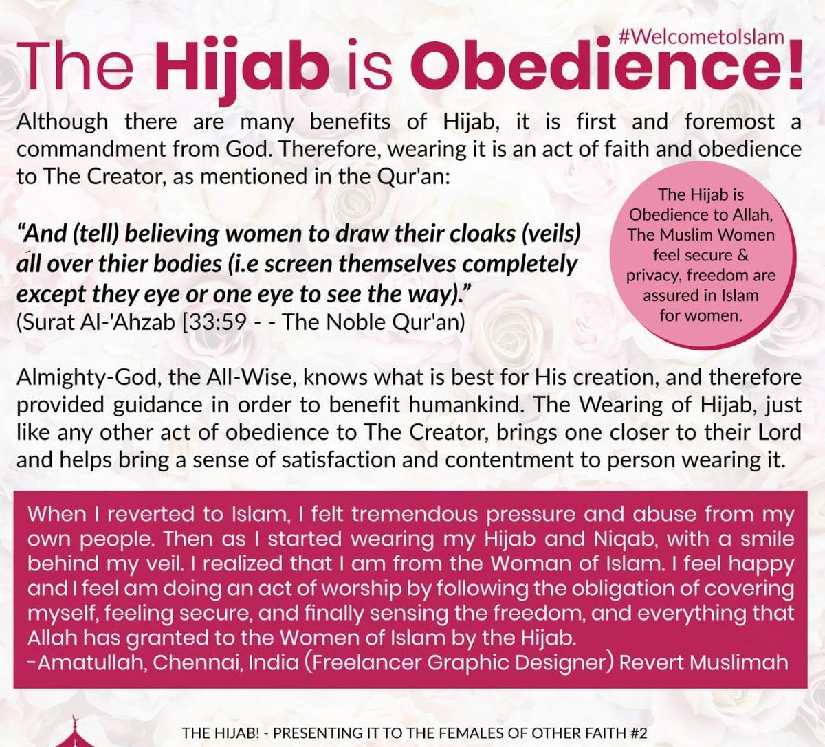 The Hijab - Presenting it to the females of other Faith
