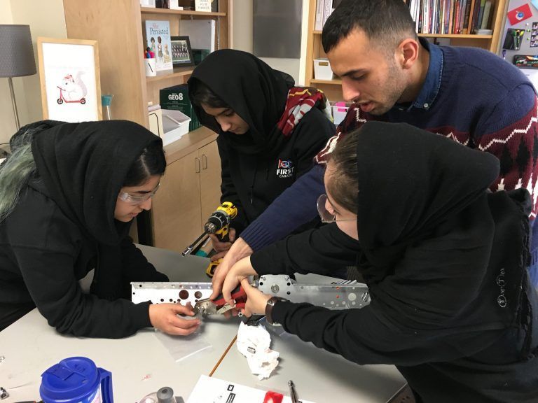 Teen Afghan girls use auto parts to design a ventilator